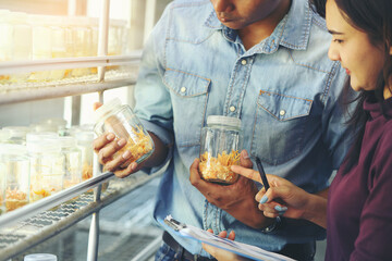 Researchers are examining the growth of a type of mushroom to produce medicine.