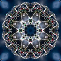 Special art, unique abstract design, fractal geometry