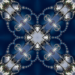 Special art, unique abstract design, fractal geometry