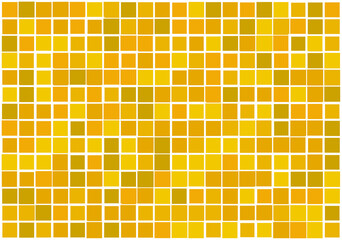 Mosaic from vector squares with trendy yellow colors and different sized borders in shades of yellow for web, cover, wrapping paper, art, etc. backgrounds