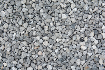 Crushed stone texture background, Coarse gravel