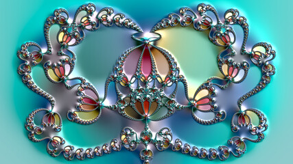 Special art, unique abstract design, fractal geometry