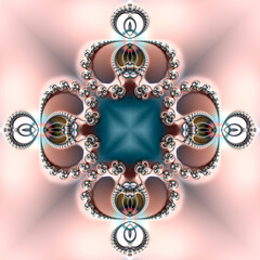 Special art, unique abstract design, fractal geometry