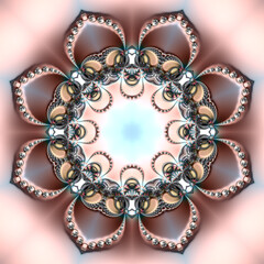 Special art, unique abstract design, fractal geometry