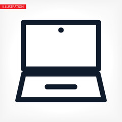 laptop vector icon. lorem ipsum 10 EPS Design