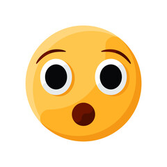 Wondering Speechless Face Emoji Illustration Creative Design Vector