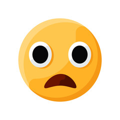 Frowning Mood Face Emoji Illustration Creative Design Vector