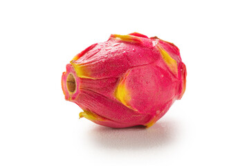 Sweet tasty dragon fruit or pitaya isolated on white