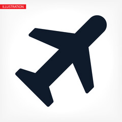 airplane vector icon. lorem ipsum Flat Design JPG