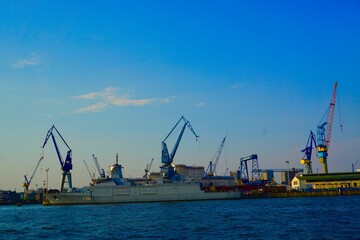 Fototapeta premium cargo ship in port