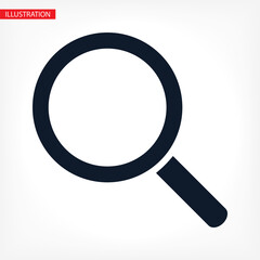 search magnifying glass icon. lorem ipsum Flat Design JPG