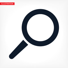 search magnifying glass icon. lorem ipsum Flat Design JPG