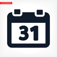 Fototapeta premium calendar 1 icon vector 10 eps design. lorem ipsum Flat Design JPG