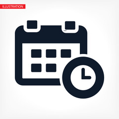 calendar 1 icon vector 10 eps design. lorem ipsum Flat Design JPG