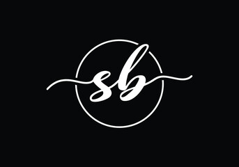 S B Initial Letter Logo Design Vector Template. S B monogram Logo.
