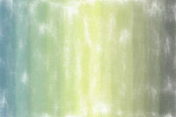 Yellow, green and light blue lines watercolor wash background, digitally created.