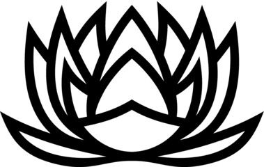 Vector illustration of the lotus flowe concept