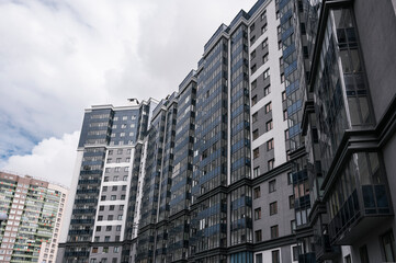 Fototapeta na wymiar modern residential buildings in Russia