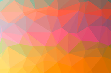 Illustration of abstract Orange horizontal low poly background. Beautiful polygon design pattern.