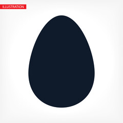 an egg icon vector. lorem ipsum Flat Design JPG