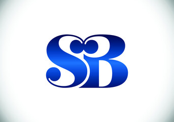 S B Initial Letter Logo Design Vector Template. S B monogram Logo.
