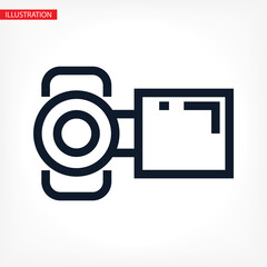 video camera 10 bond icon design vector graphics