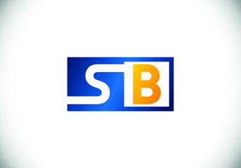S B Initial Letter Logo Design Vector Template. S B monogram Logo.

