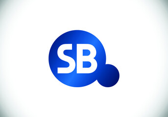 S B Initial Letter Logo Design Vector Template. S B monogram Logo.
