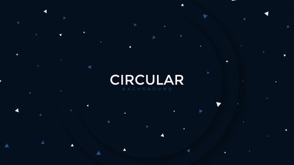 Circular abstract background with overlaping layer background	