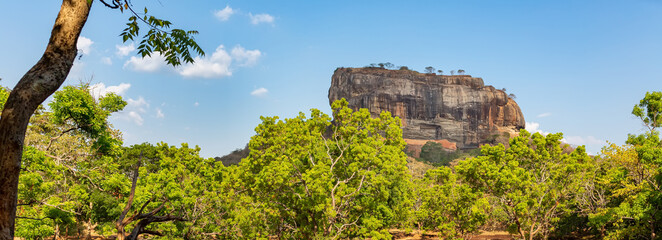 Panorama Sigiriya or Sinhagiri Lion Rock Sinhala is an ancient rock fortress