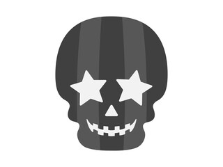 スカルのキャラクターのイラスト