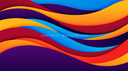 Abstract colorful background with overlaping layer background	