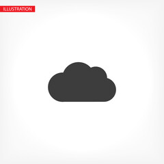 Download vector icon, cloud storage symbol. Modern, simple flat vector illustration of website or mobile application.