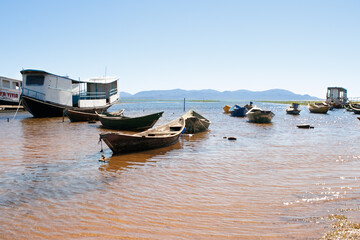 boats by the river sento sé in bahia