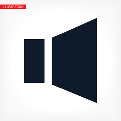 Speaker vector icon. Mail Icon Symbols vector icon. symbol for web site Computer vector icon and mobile vector.