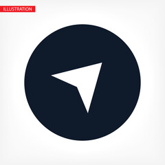 Location icon vector. Pin sign Isolated on white background. Navigation map, gps, direction, place, icon vector compass, contact, search concept.icon vector Flat style design, logo, icon vector Web