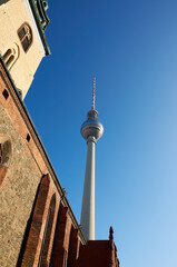 Germany. Berlin. Television tower in Berlin. February 16, 2018