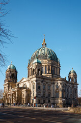 Fototapeta na wymiar Germany. Berlin. Berlin Cathedral. February 16, 2018