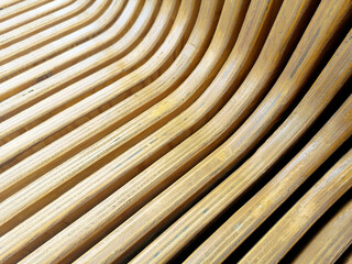 curved section of plywood, wood