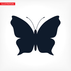 Butterfly. Universal Vector icon for web and mobile application. Vector icon illustration on a white background Vector icon . Editable Thin line.
