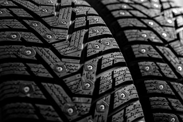 Drawing of a car tire