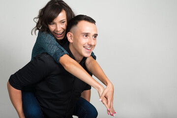 Fototapeta premium Portrait of couple together and in love