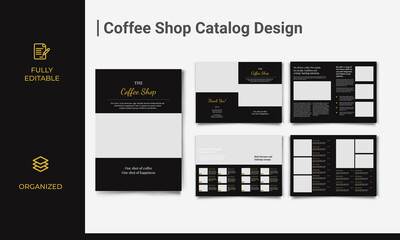 Coffee Shop Catalog Brochure Template Coffee Menu Design Shop Menu Brochure Coffee Shop Menu Layout
