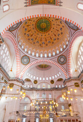 Obraz premium Suleymaniye Mosque, located on the Third Hill of Istanbul