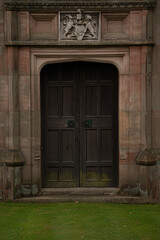 Old church door in St. Mary's Church, Cheshire. 