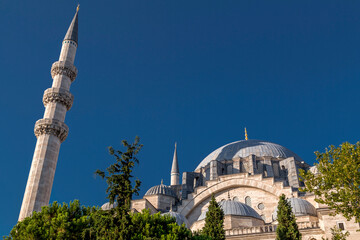 Obraz premium Suleymaniye Mosque, located on the Third Hill of Istanbul