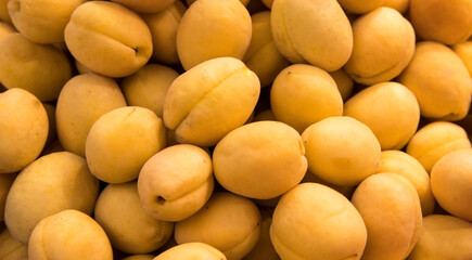 Ripe apricots fruit background