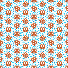 Oktoberfest Seamless Pattern - Repeating pattern design with Oktoberfest theme