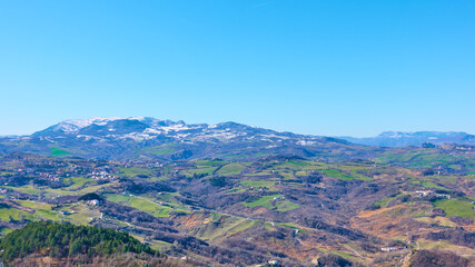 Fototapeta na wymiar Panoramic view of San Marino