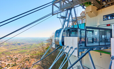 Cable car in San Marino